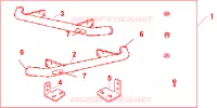 SIDE PROTECTION PIPES per Honda CRV LS 5 Porte 4 velocità automatico 2002