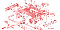 COMP. SEDILE ANT. (LH)(LATO GUIDATORE) per Honda CR-V RV-I 5 Porte 5 velocità manuale 2006