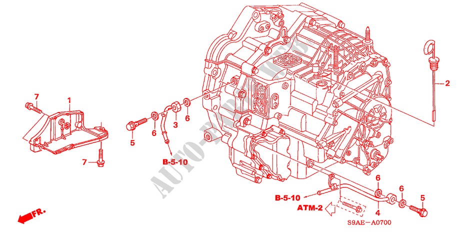 CONDOTTO ATF(4AT) per Honda CR-V ES 5 Porte 4 velocità automatico 2006