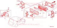 CONTROLLO RISCALDATORE(AUTO) per Honda MRV EXL 5 Porte 5 velocità automatico 2005