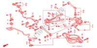 STABILIZZATORE POSTERIORE/ BRACCIO INFERIORE POST. per Honda MR-V LX 5 Porte 5 velocità automatico 2003