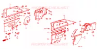 FODERAMENTO LATO POST.(2D) per Honda ACCORD STD 3 Porte 3 velocità automatico 1982