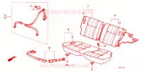 SEDILE POSTERIORE/CINTURA DI SICUREZZA(2D) per Honda ACCORD STD 3 Porte 3 velocità automatico 1982