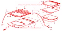 TETTO SCIVOLANTE per Honda ACCORD STD 4 Porte 3 velocità automatico 1982