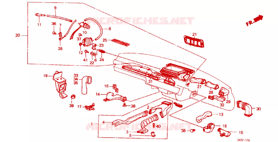 CONDOTTO RISCALDATORE Honda  ACCORD 1982 EX 3 velocità automatico 