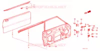 PANNELLI PORTIERE ANT.(3D) per Honda ACCORD EX 1800 3 Porte 5 velocità manuale 1984