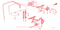 PARAVENTO ANTERIORE/ REGOLATORE(3D) per Honda ACCORD EX 1800 3 Porte 5 velocità manuale 1984