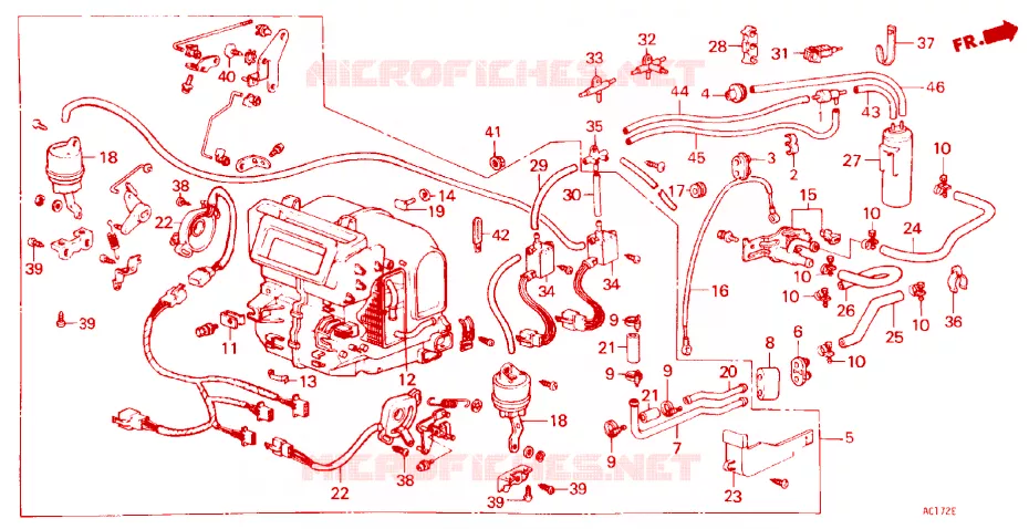UNITA RISCALDATORE Honda  ACCORD 1984 EX 1600 4 velocità automatico 