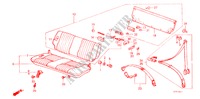 SEDILE POSTERIORE/CINTURA DI SICUREZZA per Honda JAZZ STD 3 Porte 4 velocità manuale 1985