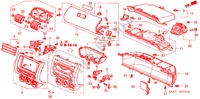 ABBELLIMENTO STRUMENTI(LATO PASSEGGERO) (LH) per Honda JAZZ 1.2ES 5 Porte 5 velocità manuale 2002