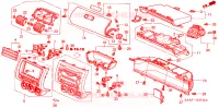 ABBELLIMENTO STRUMENTI(LATO PASSEGGERO) (LH) per Honda JAZZ 1.4 LS 5 Porte pieno automatica 2002