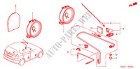 ANTENNA/ALTOPARLANTE(RH) per Honda JAZZ 1.2S-S 5 Porte 5 velocità manuale 2002