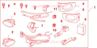 KIT FR FOG LT per Honda JAZZ 1.4 LS 5 Porte pieno automatica 2002