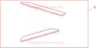 KIT INSTR PANEL TRAY MAT per Honda JAZZ 1.4 LS 5 Porte pieno automatica 2002