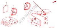 ANTENNA/ALTOPARLANTE(RH) per Honda JAZZ 1.2 E 5 Porte 5 velocità manuale 2005