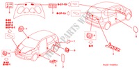 EMBLEME/ETICHETTE CAUZIONE per Honda JAZZ 1.4 S 5 Porte 5 velocità manuale 2004