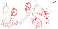 ANTENNA/ALTOPARLANTE(RH) per Honda JAZZ 1.4 SE 5 Porte 5 velocità manuale 2007
