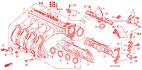 MOLTEPLICE ASPIRAZIONE(2) per Honda JAZZ S4SES 5 Porte 5 velocità manuale 2006