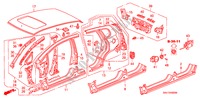 PANNELLI ESTERNI/PANNELLO POSTERIORE per Honda JAZZ 1.4 SE 5 Porte 5 velocità manuale 2007
