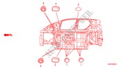 ANELLO DI TENUTA(SOTTO) per Honda JAZZ 1.4 SE 5 Porte pieno automatica 2008