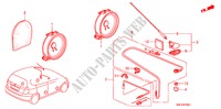 ANTENNA/ALTOPARLANTE(RH) per Honda JAZZ 1.2 S 5 Porte 5 velocità manuale 2008