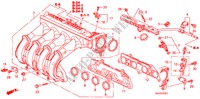 MOLTEPLICE ASPIRAZIONE(2) per Honda JAZZ 1.2 LS 5 Porte 5 velocità manuale 2008