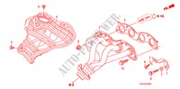 MOLTEPLICE SCARICO(1) per Honda JAZZ 1.2 S-S 5 Porte 5 velocità manuale 2008