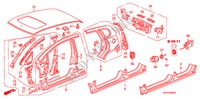 PANNELLI ESTERNI/PANNELLO POSTERIORE per Honda JAZZ 1.2 S 5 Porte 5 velocità manuale 2008