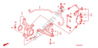 STABILIZZATORE ANTERIORE/ BRACCIO INFERIORE ANT. per Honda JAZZ 1.2 S-S 5 Porte 5 velocità manuale 2008