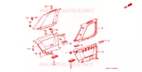 FODERAMENTO INTERIORE per Honda PRELUDE EX 2 Porte 4 velocità automatico 1983