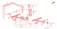 SPORTELLI PORTIERE per Honda PRELUDE EX 2 Porte 4 velocità automatico 1983