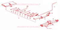 UTENSILI/CRICCO per Honda PRELUDE EX 2 Porte 4 velocità automatico 1983