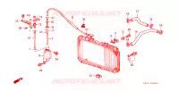 TUBO RADIATORE/ SERBATOIO DI RISERVA(PGM FI) per Honda CIVIC CRX DX 3 Porte 5 velocità manuale 1984