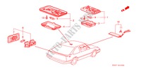 LUCE INTERIORE per Honda INTEGRA SX 16 3 Porte 5 velocità manuale 1988
