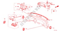 PANNELLO STRUMENTI (RH) per Honda LEGEND V6 2.7I 4 Porte 5 velocità manuale 1988