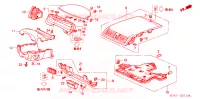 ABBELLIMENTO STRUMENTI(LATO GUIDATORE) per Honda ACCORD 2.4 VTI E 4 Porte 5 velocità automatico 2003