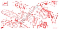 SEDILE POSTERIORE per Honda ACCORD 2.4          VTI-E 4 Porte 5 velocità manuale 2004
