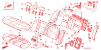 SEDILE POSTERIORE per Honda ACCORD 2.4          VTI-L 4 Porte 5 velocità manuale 2007