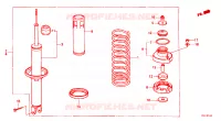 ASSORBITORE SCOSSE POST. per Honda ACCORD EX 3 Porte 4 velocità automatico 1986