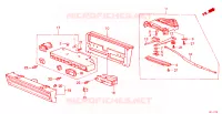 CONTROLLO RISCALDATORE (TIPO BOTTONE) per Honda ACCORD EX 3 Porte 4 velocità automatico 1986