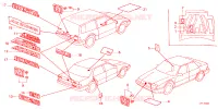 EMBLEMA per Honda ACCORD EX 3 Porte 4 velocità automatico 1986