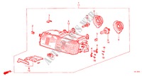 FANALE(2) per Honda ACCORD LX 1600 4 Porte 4 velocità automatico 1986
