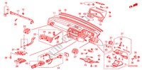 PANNELLO STRUMENTI(RH) per Honda ACCORD EX 4 Porte 4 velocità automatico 1986