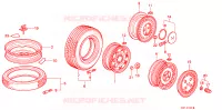 PNEUMATICO/DISCO RUOTA per Honda ACCORD EX 3 Porte 4 velocità automatico 1986