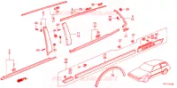 PROTETTORE LATO(2D) per Honda ACCORD EX 3 Porte 4 velocità automatico 1986