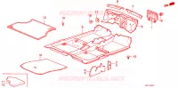 STOINO PAVIMENTO per Honda ACCORD EX 3 Porte 4 velocità automatico 1986