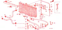 TUBO RADIATORE/ SERBATOIO DI RISERVA per Honda ACCORD EX 3 Porte 4 velocità automatico 1986