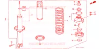 ASSORBITORE SCOSSE POST. per Honda ACCORD EX 4 Porte 5 velocità manuale 1987