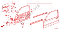 PANNELLI PORTIERE ANT.(2D) per Honda ACCORD EX-2.0I 3 Porte 5 velocità manuale 1987