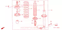 ASSORBITORE SCOSSE POST. per Honda ACCORD 2.0 SE 4 Porte 5 velocità automatico 2006